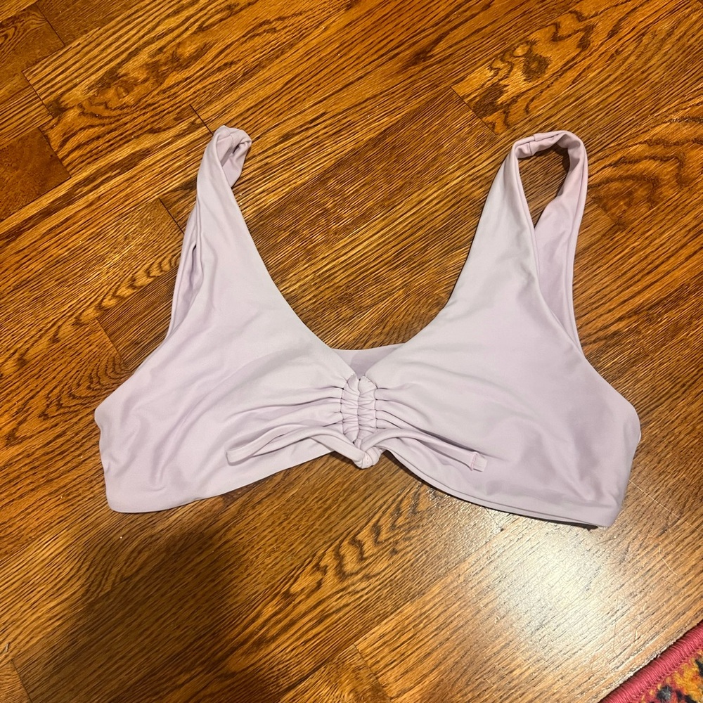 Lavender Ruched Bikini Top